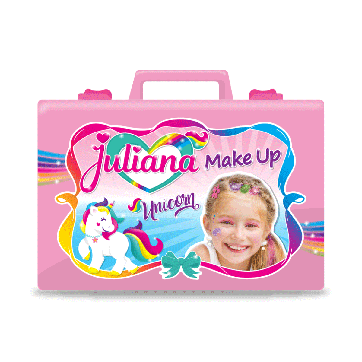 Valija Juliana Make Up Unicorn Grande Rosa