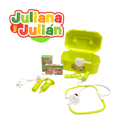 Juliana Y Julián Set De Doctor Maletín Con Accesorios