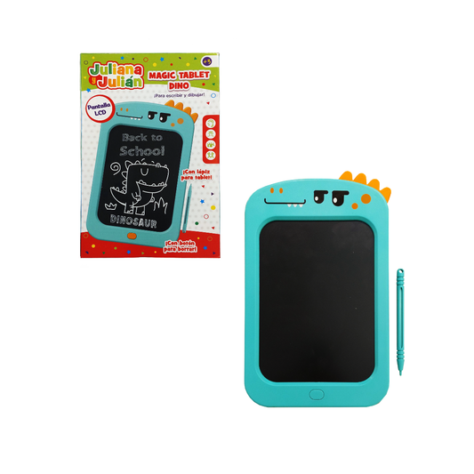 Juliana y Julian Magic Tablet Dino a Color