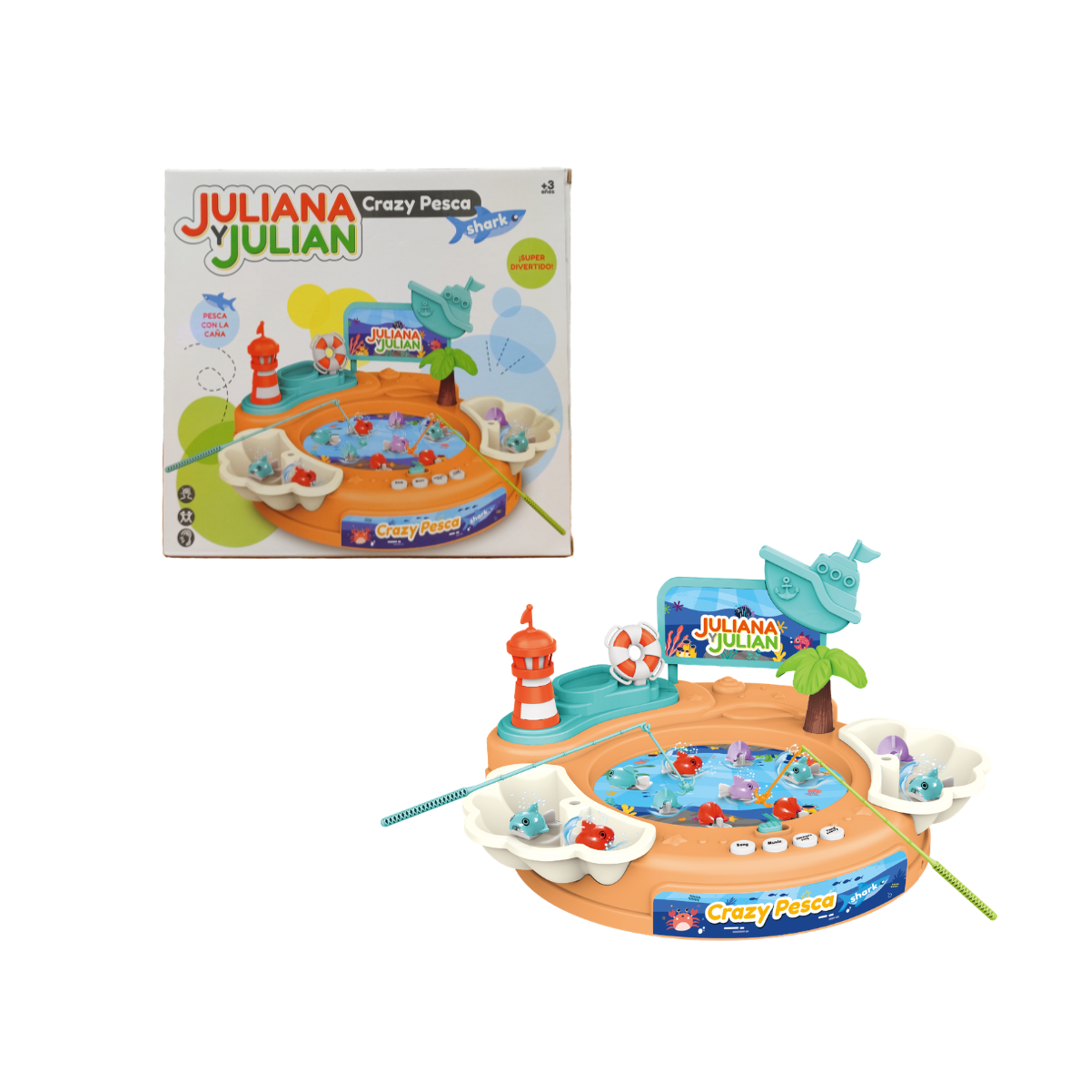 Juliana y Julian Crazy Pesca Shark Pesca magic