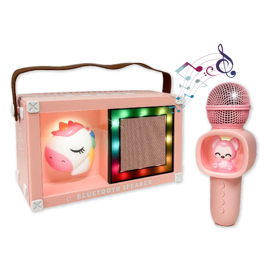 Parlante Portátil Bluetooth Karaoke Unicornio