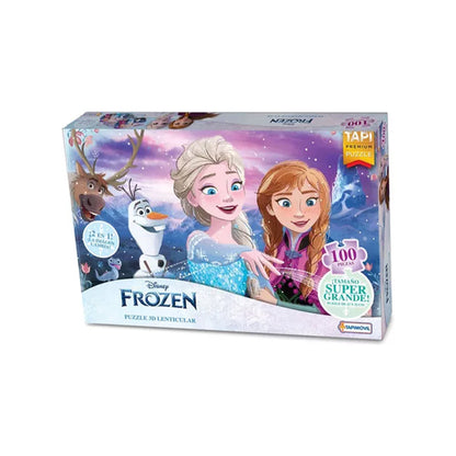 Frozen - Puzzle 3D lenticular 100 pzs 23x33 cm