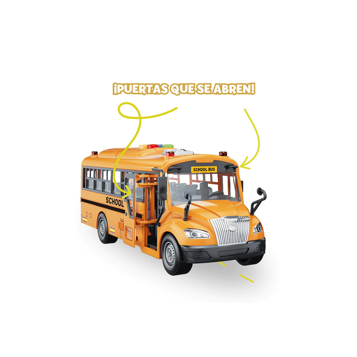 Colectivo Escolar A Fricción City Series Con Luz Y Sonido