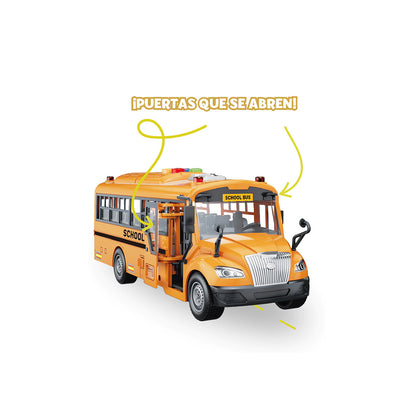 Colectivo Escolar A Fricción City Series Con Luz Y Sonido