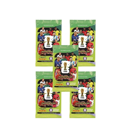 Cartas Panini Adrenalyn XL Mundial USA 2026 x 5 sobres