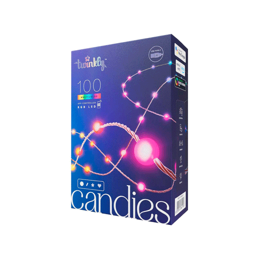 100 Luces LED Decorativas Inteligentes Candies Pearls RGB USBC Twinkly