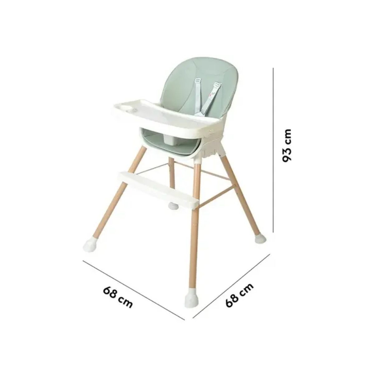 Silla Para Comer Alta Verde