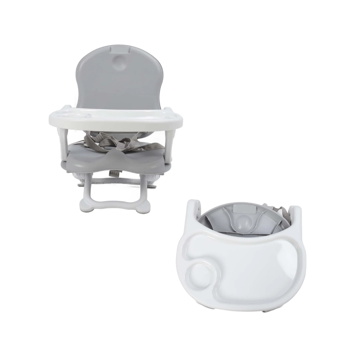 Silla Para Comer Booster Plegable Gris