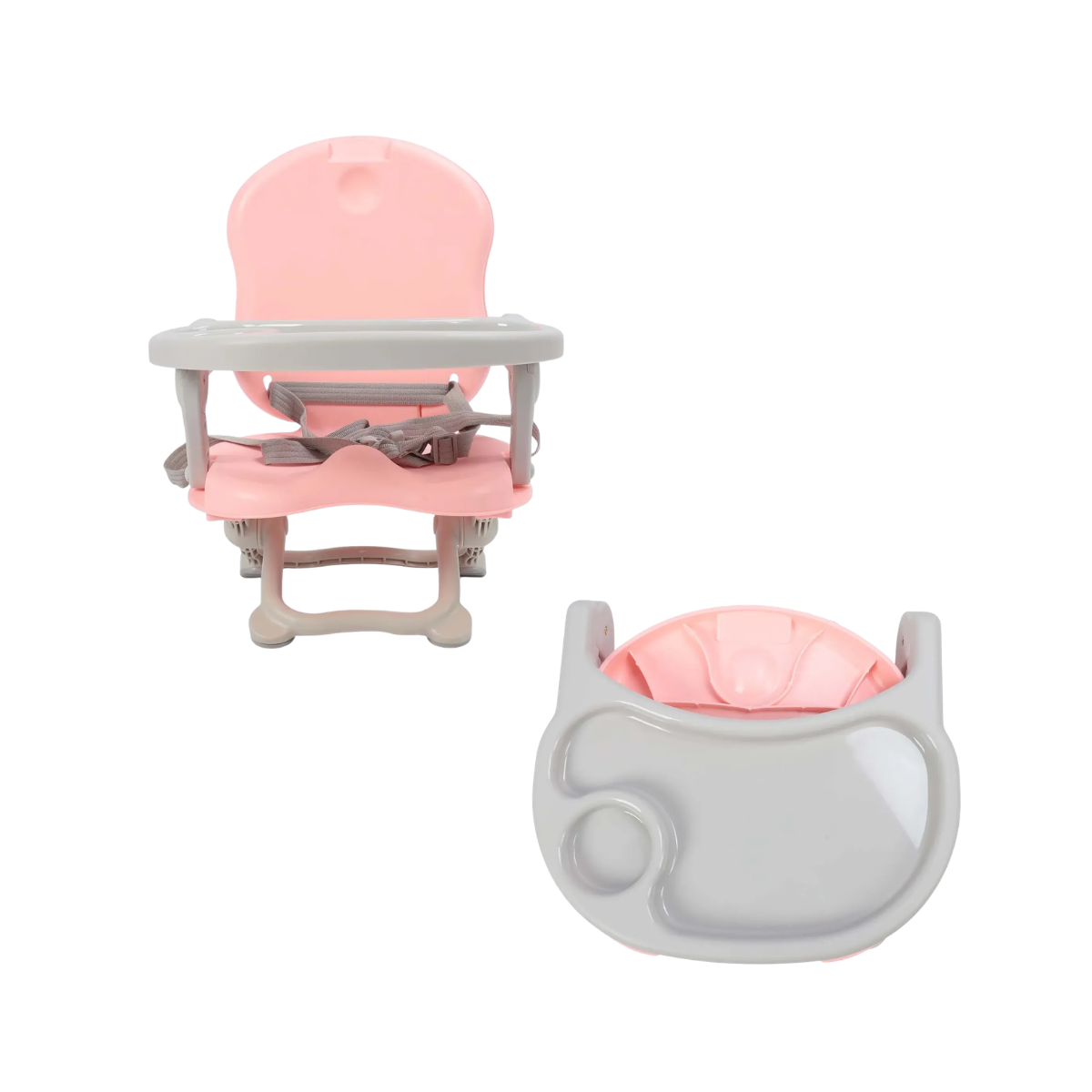 Silla Para Comer Booster Plegable Rosa