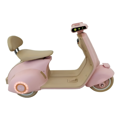Vespa a Batería Everbright Rosa 6V