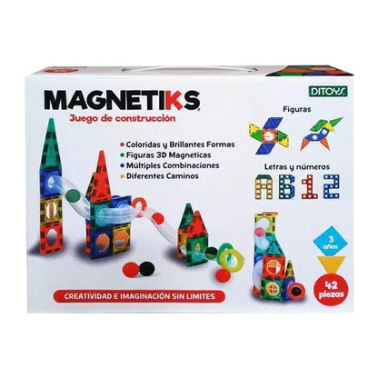 Bloques Magnéticos 42 Piezas Ditoys