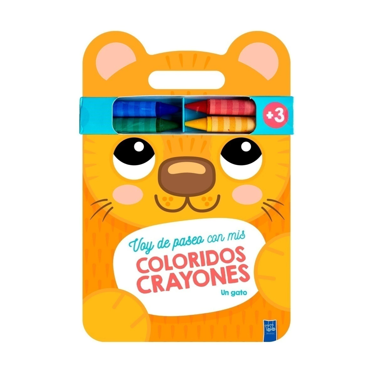 Libro para Colorear Voy de Paseo con mis Coloridos Crayones: Un Gato