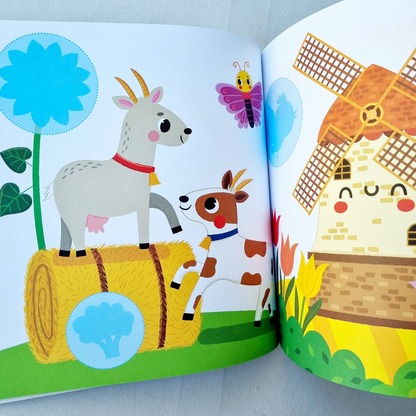 Libro de Actividades Pego y Me Divierto con Stickers 3D: La Granja