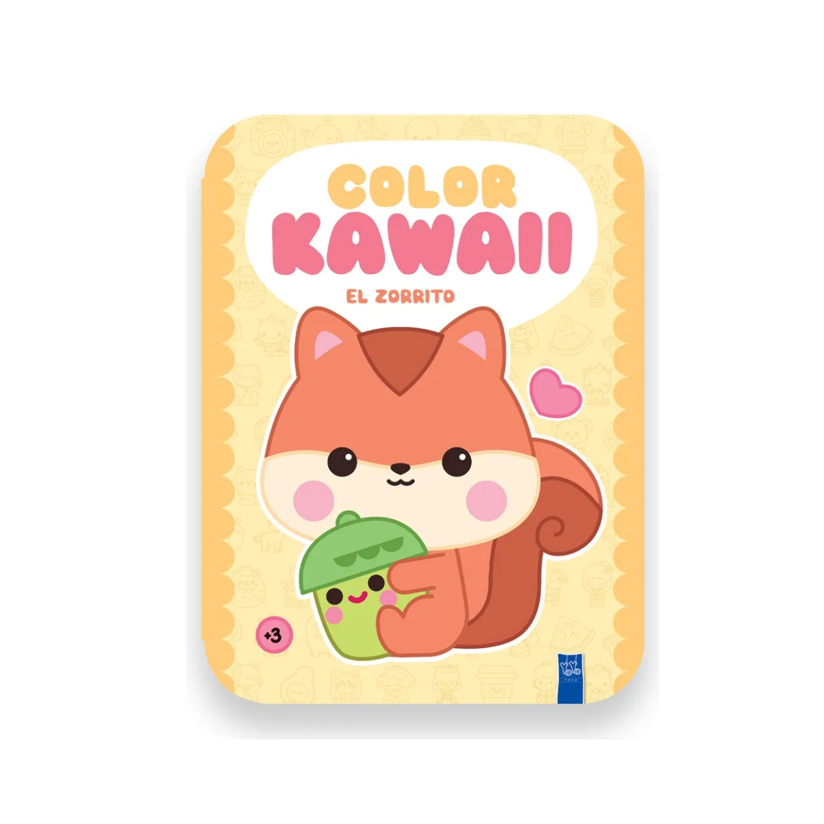 Libro para Colorear con Relieve Color Kawaii: El Zorrito