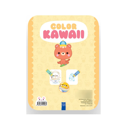 Libro para Colorear con Relieve Color Kawaii: El Zorrito