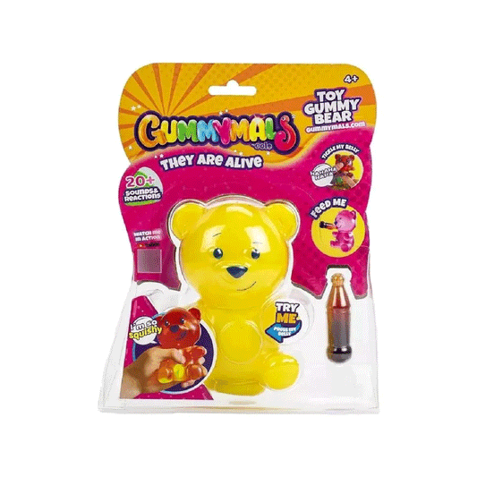 Muñeco Gummy Bear Amarillo Mascota Interactiva