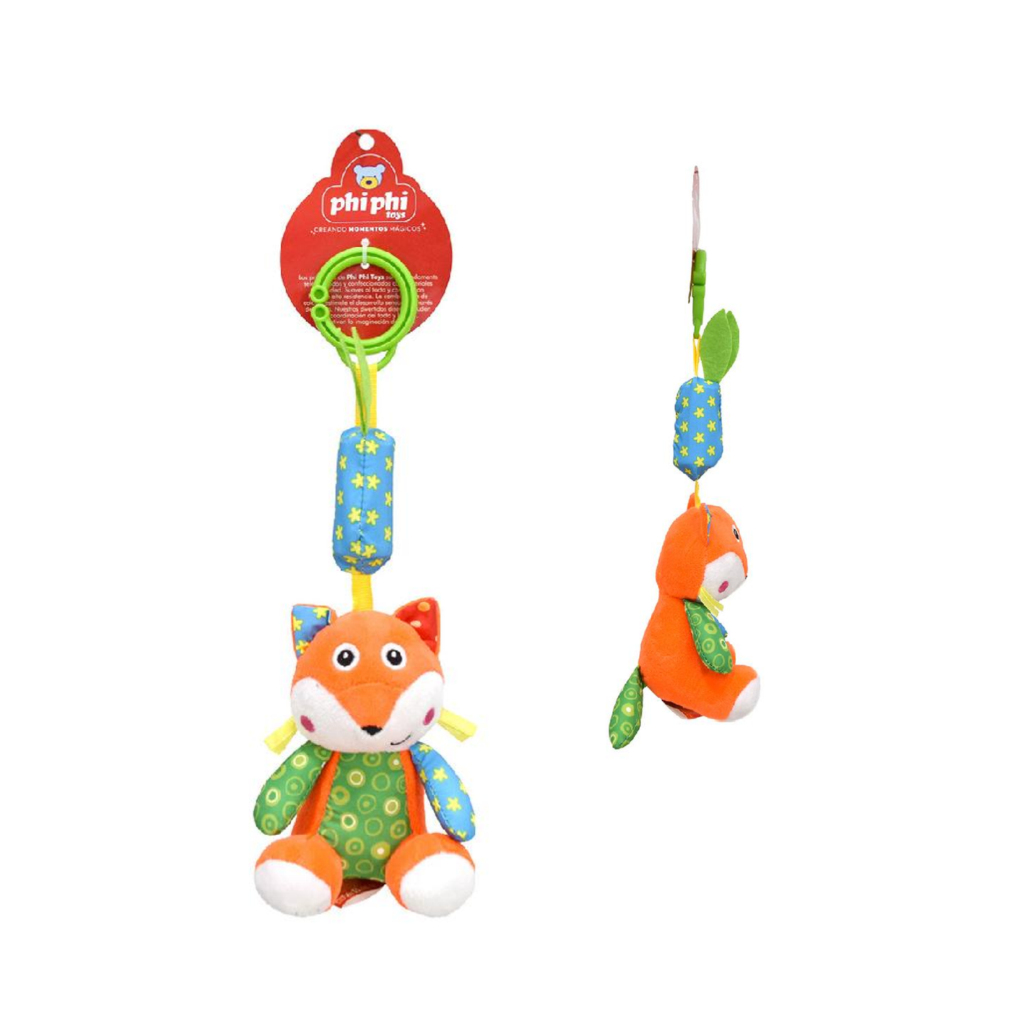 Peluche Animalito Colgante Con Cascabel 30 Cm PhiPhiToys