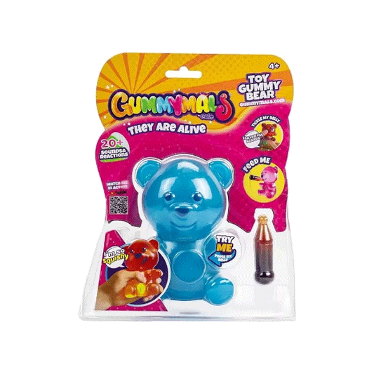 Muñeco Gummymals Oso Azul Mascota Interactiva