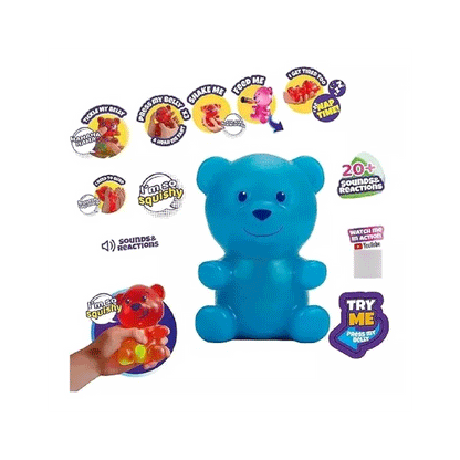 Muñeco Gummymals Oso Azul Mascota Interactiva