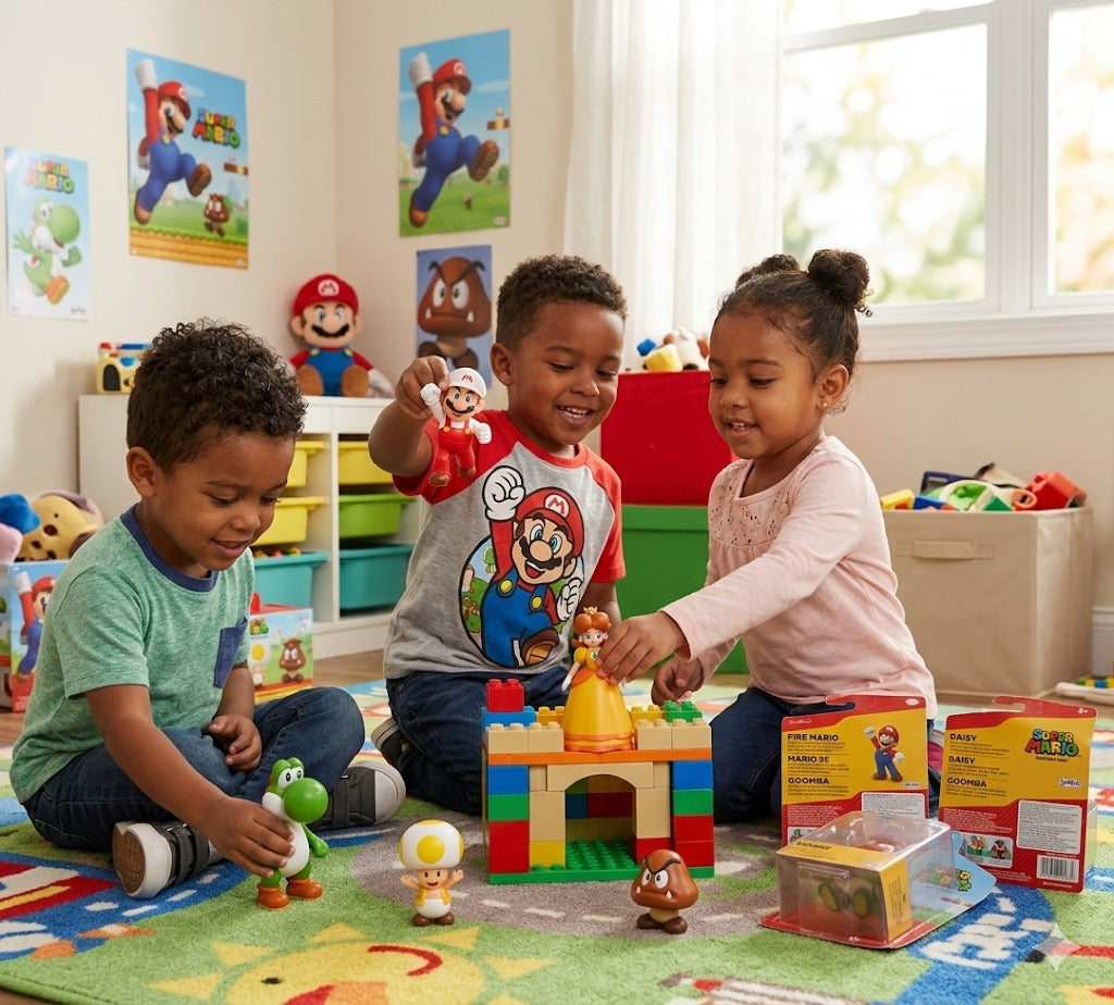 Figura Articulada Super Mario Bros 7 cm Surtida