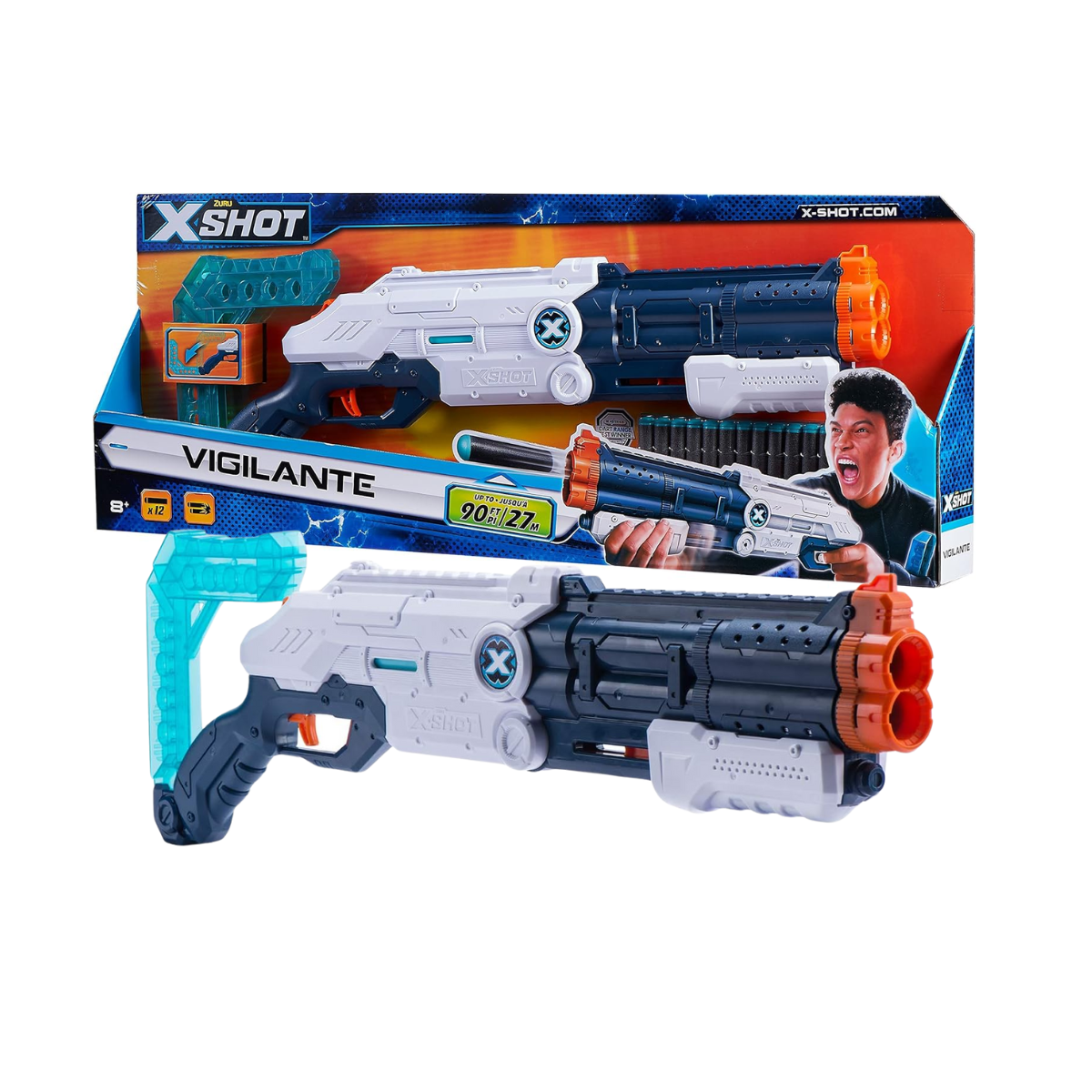 Pistola Lanzadardos  Zuru Xshot Excel Vigilante