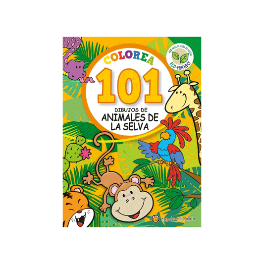 Libre Colorea 101 dibujos de animales de la selva