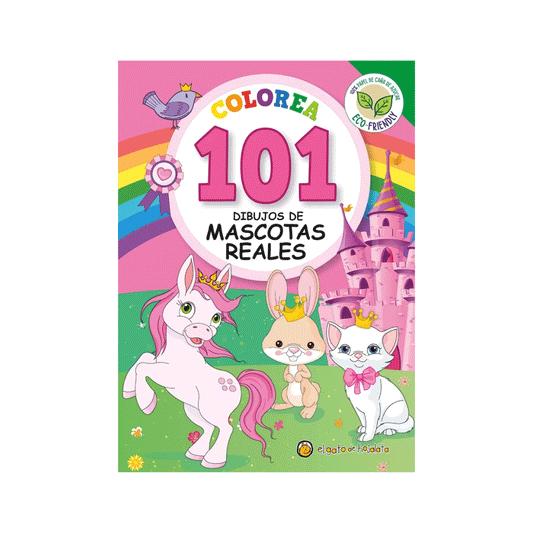 Libro Colorea 101 dibujos de mascotas reales
