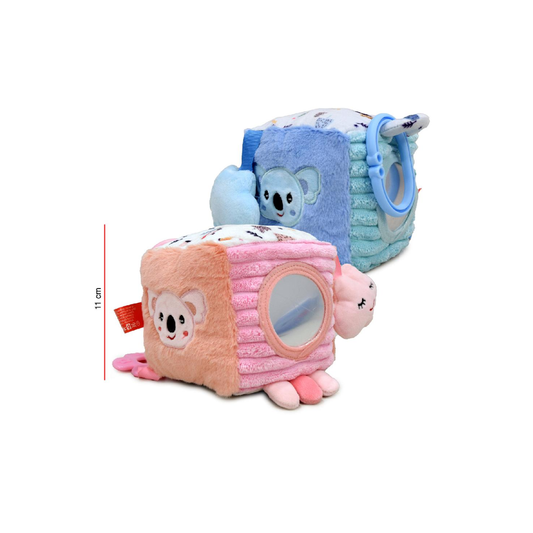 Peluche Cubo Con Sonajero 12 Cm