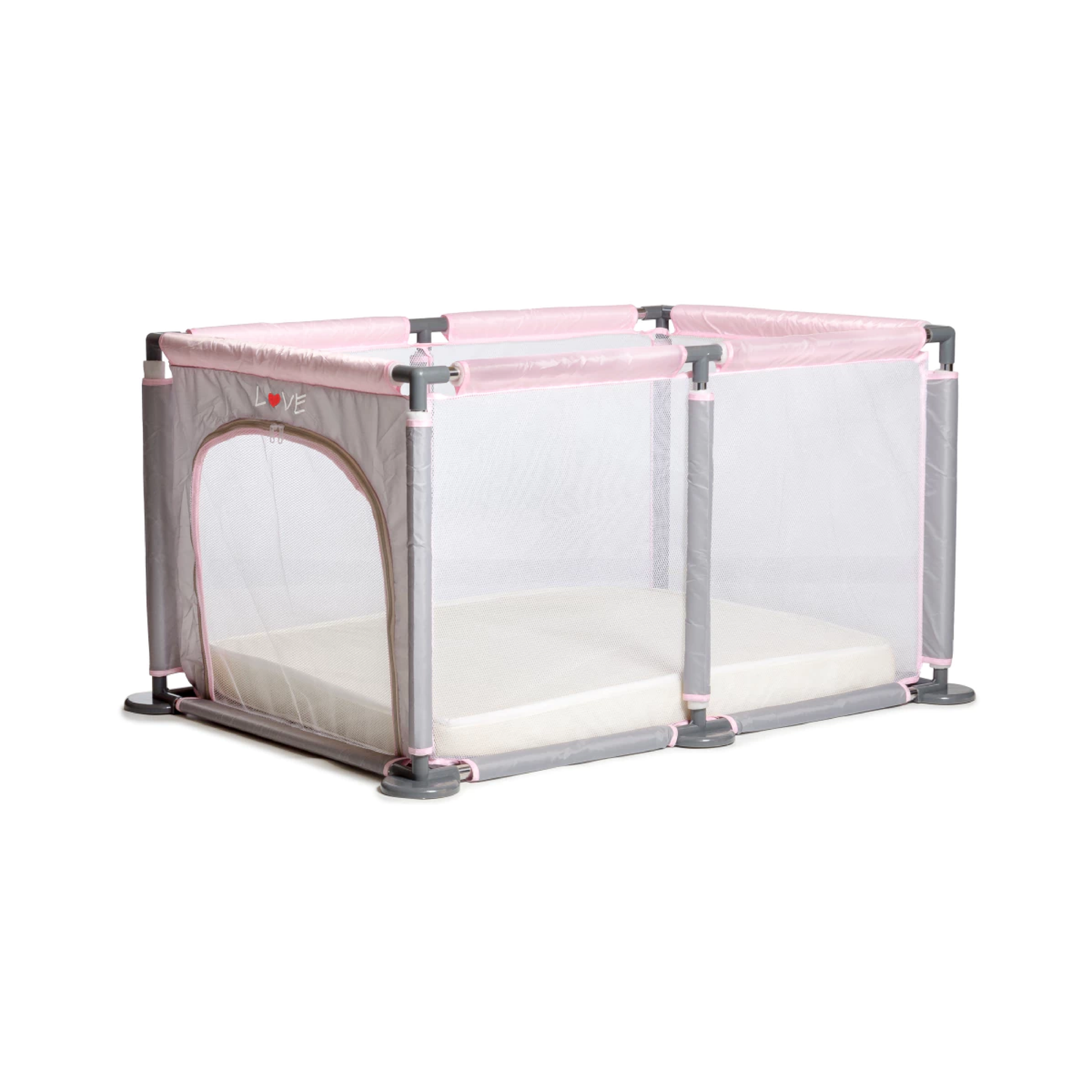 Cuna Corralito Rosa Love