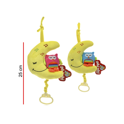 Cunero Musical Lechuza Con Luna 20 Cm PhiPhiToys