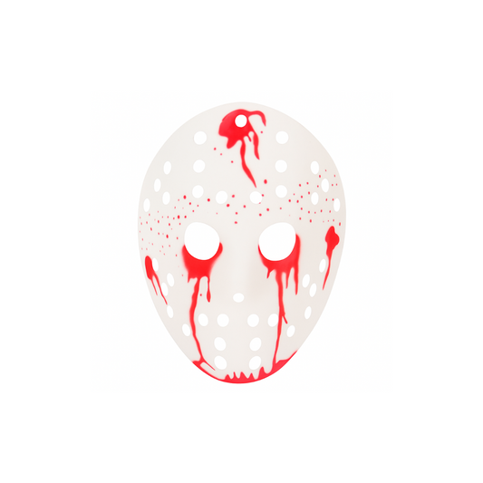 Máscara Jason Ensangrentado de Plástico (x1)