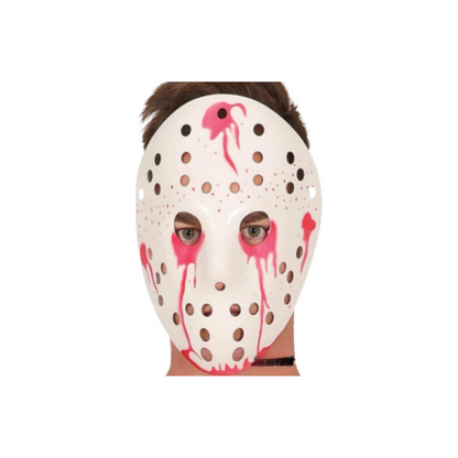 Máscara Jason Ensangrentado de Plástico (x1)