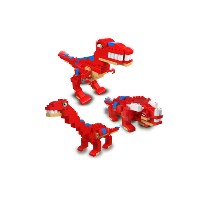 Bloques Para Armar Dinos 3 en 1 Rasti