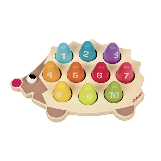 Juego De Madera Erizo Con Números