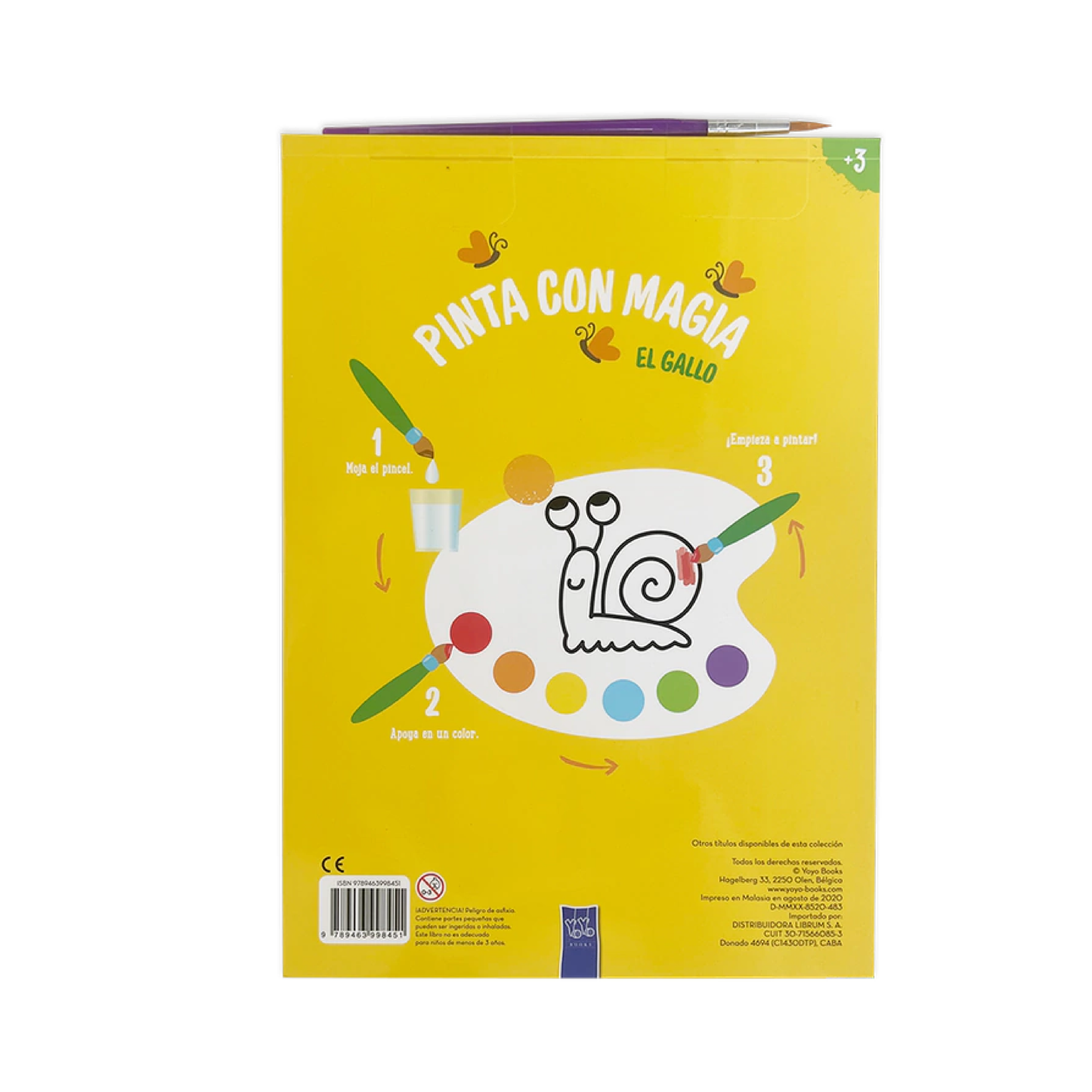 Libro Pinta Con Magia El Gallo Yoyo