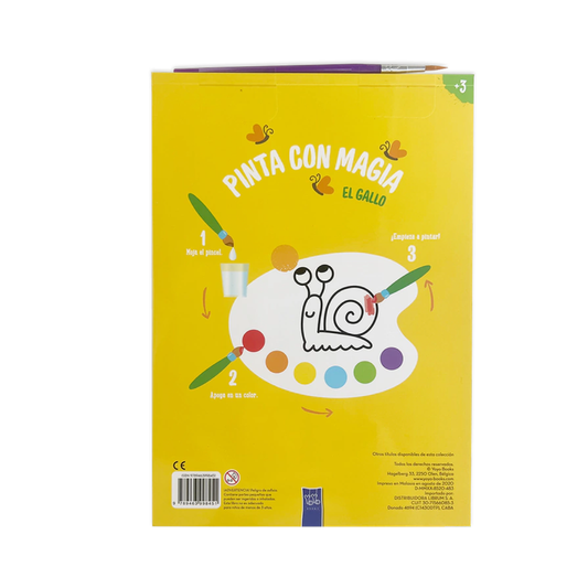 Libro Pinta Con Magia El Gallo Yoyo