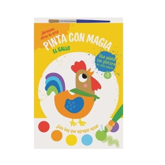 Libro Pinta Con Magia El Gallo Yoyo