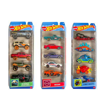 Hot Wheels Pack de 5 vehículos