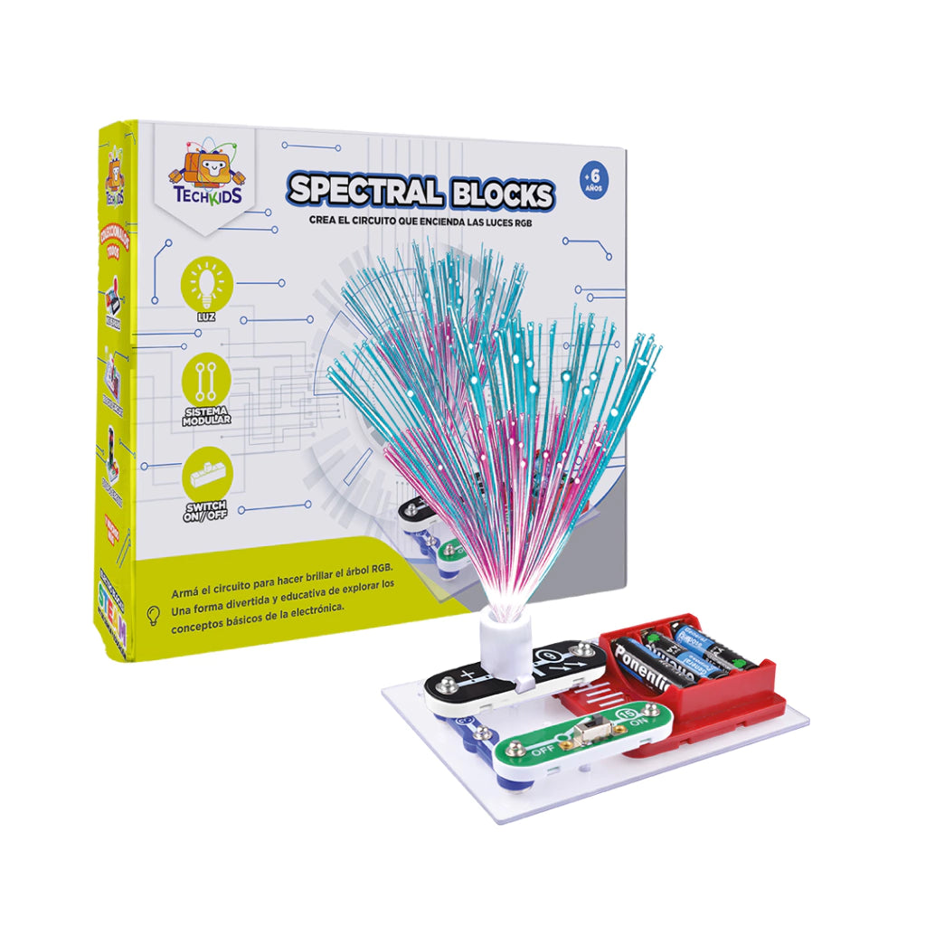 Set de Construcción con Fibras Ópticas Coloridas