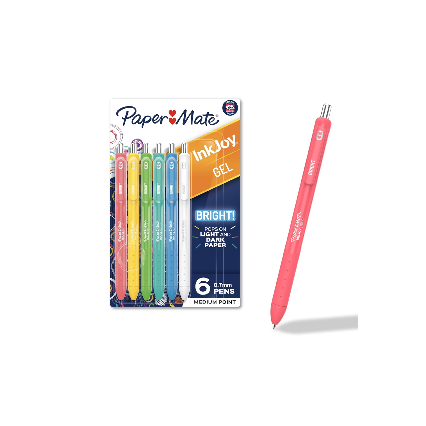 Paper Mate Ink Joy Gel Brillante  6 Unidades