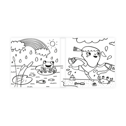 Libro Para Colorear Juguemos En El Agua Catapulta