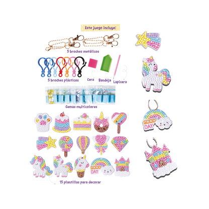 Colgantes de Gemas Diamond I Love Unicorns Juliana