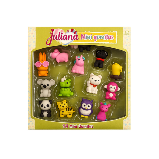 Juliana Mini Gomitas 3D Animales DIvertidos x 14