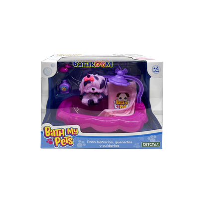 Mini Figura Bath My Pets Ditoys