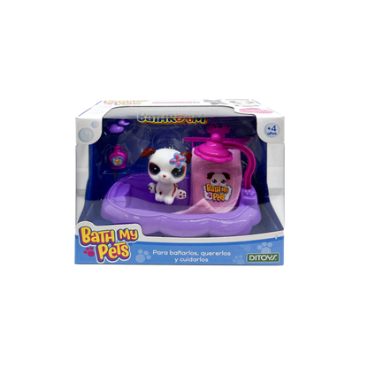 Mini Figura Bath My Pets Ditoys