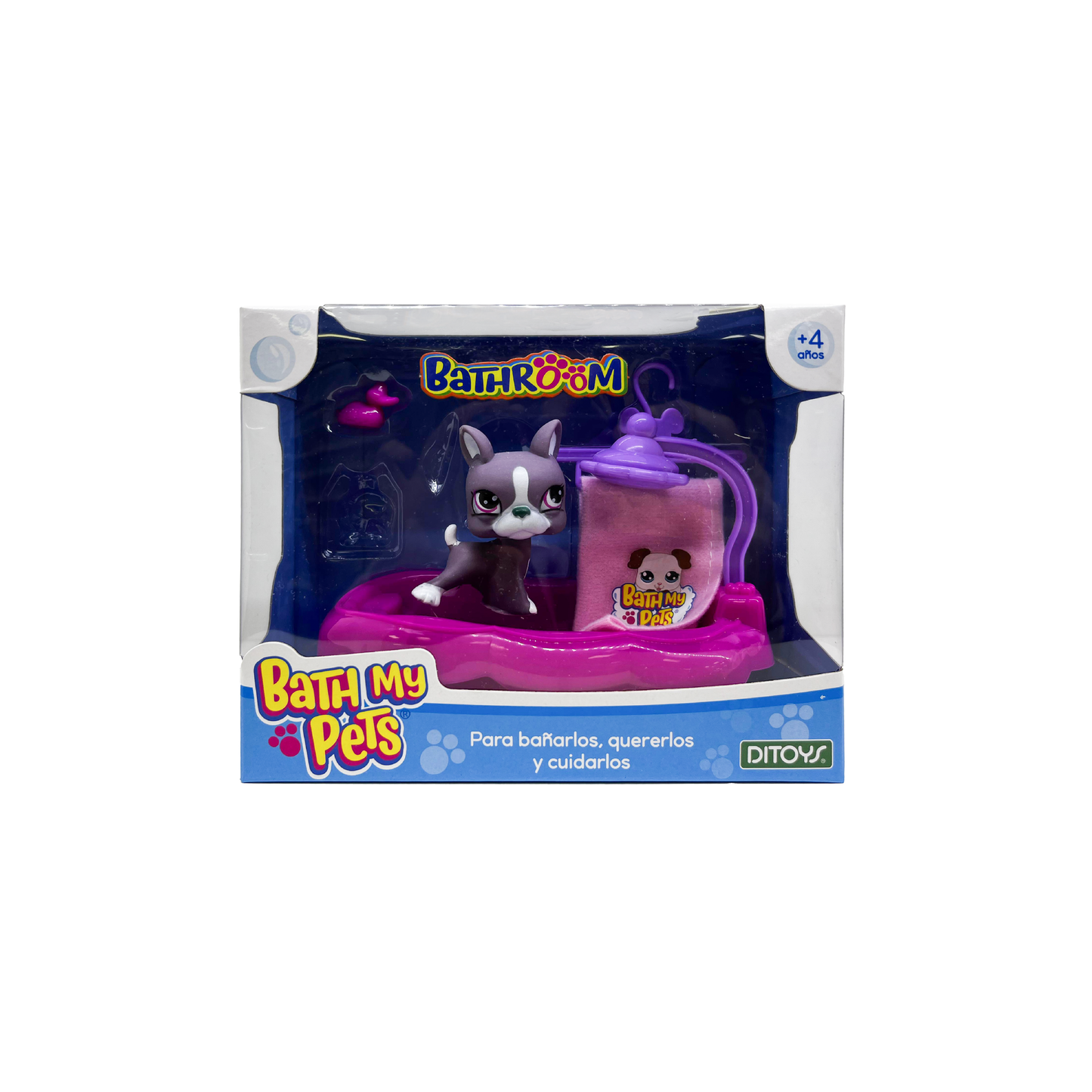 Mini Figura Bath My Pets Ditoys
