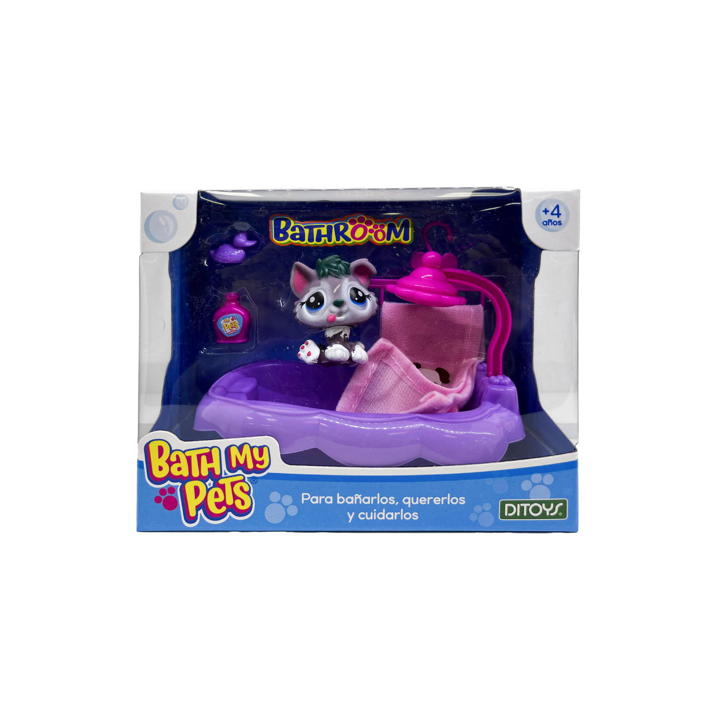 Mini Figura Bath My Pets Ditoys