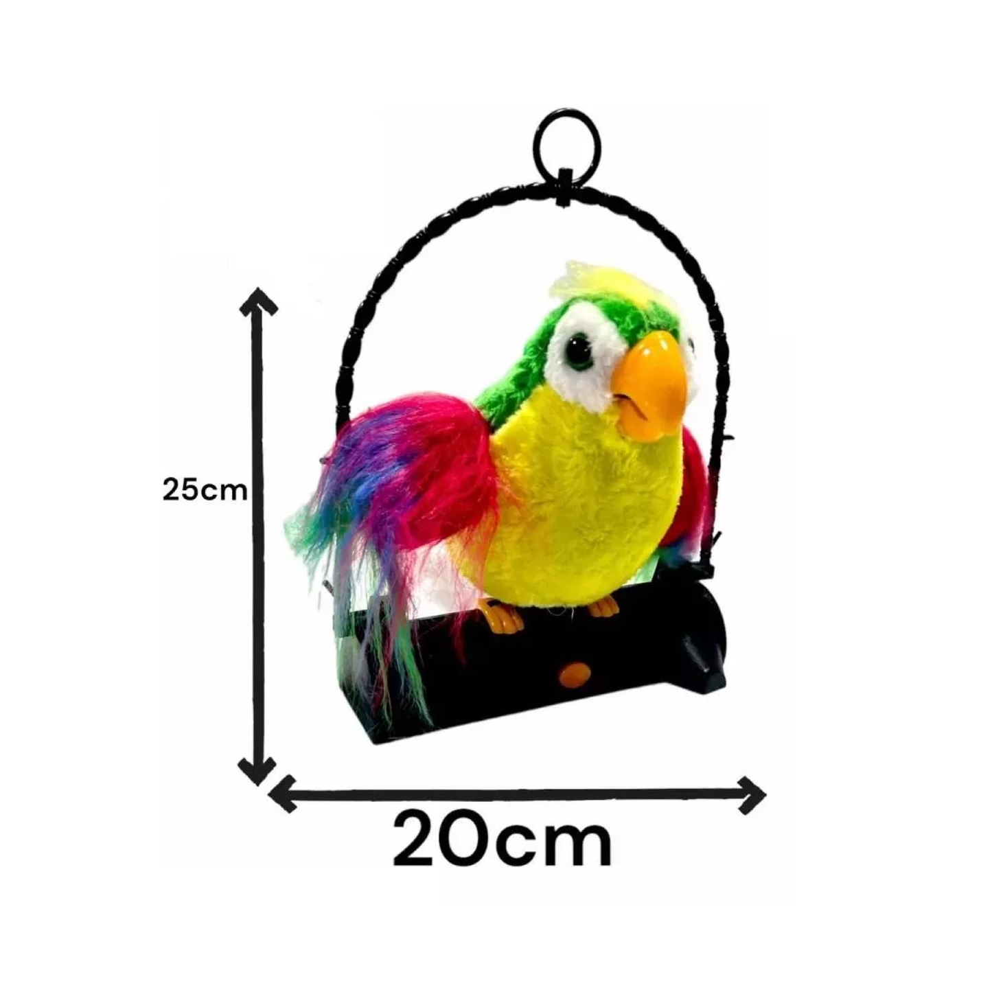 Peluche Lorito Parlanchín Con Sonido Faydi