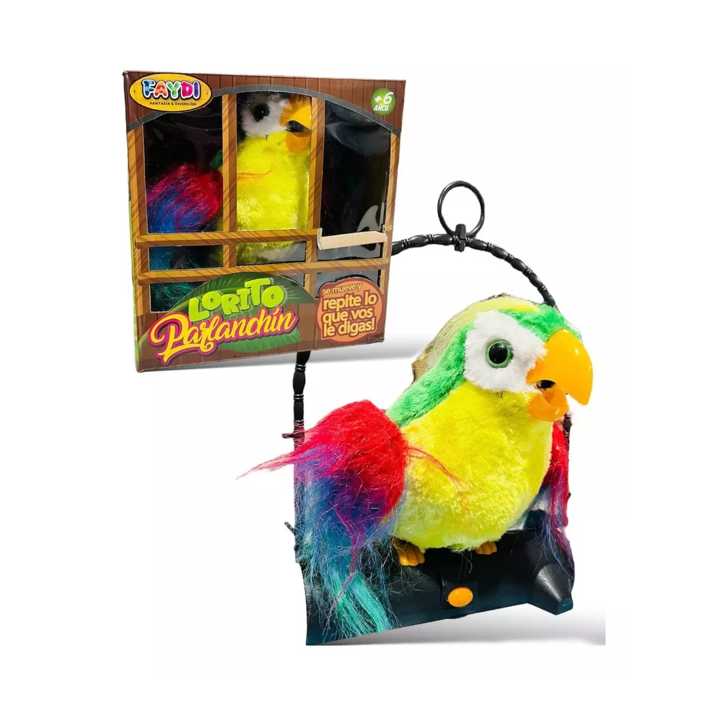 Peluche Lorito Parlanchín Con Sonido Faydi