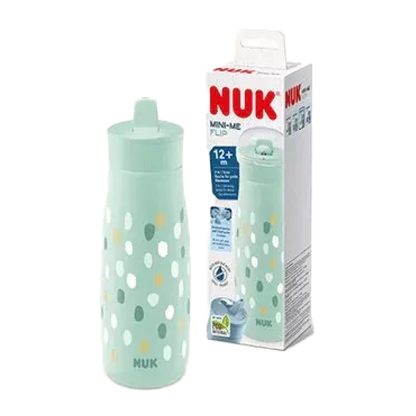 Vaso Mini-Me Flip 450 Ml. Verde Nuk